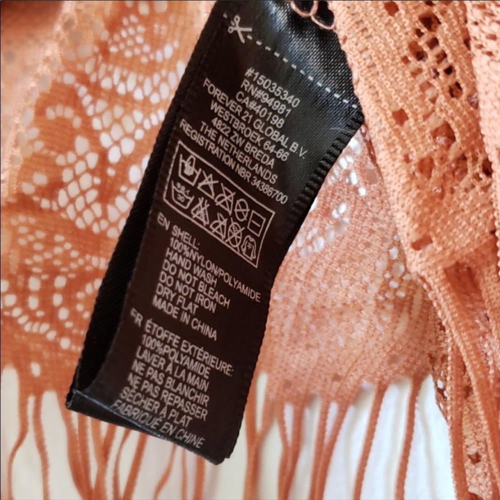 Forever 21 Fringe Open Lace Cover Up - Picture 4 of 4